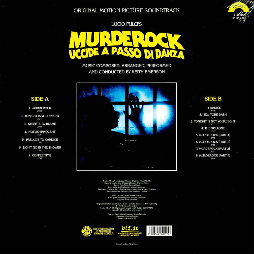 KEITH EMERSON - Murderock - Original Soundtrack [Black Friday 2023] - Clear Blue Vinyl [NOV 24]