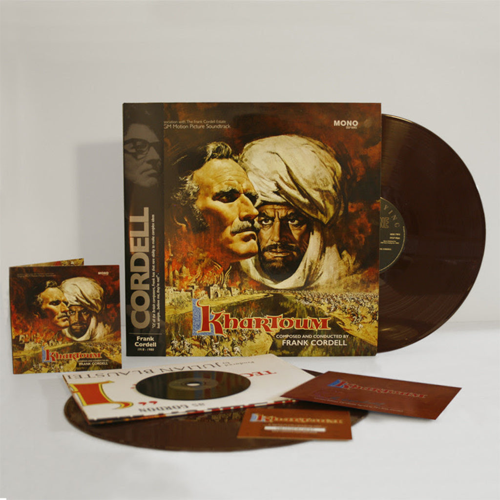 FRANK CORDELL - Khartoum - OST (Super Deluxe Edition w/ Bonus CD & Poster) - 2LP - 180g Sandstorm Coloured Vinyl