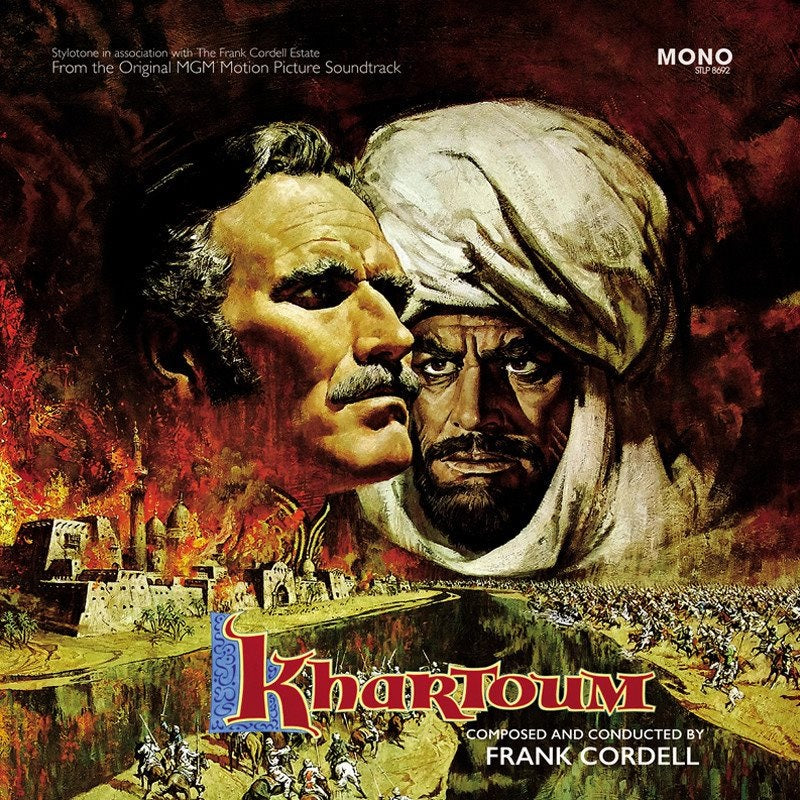 FRANK CORDELL - Khartoum - OST (Super Deluxe Edition w/ Bonus CD & Poster) - 2LP - 180g Sandstorm Coloured Vinyl