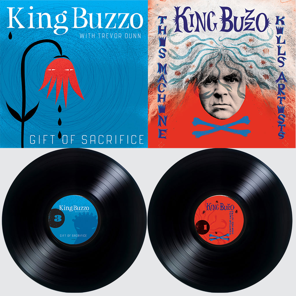 KING BUZZO - This Machine Kills Artists + Gift Of Sacrifice - 2LP - Black Vinyl