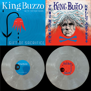 KING BUZZO - This Machine Kills Artists + Gift Of Sacrifice - 2LP - Silver Streak Vinyl