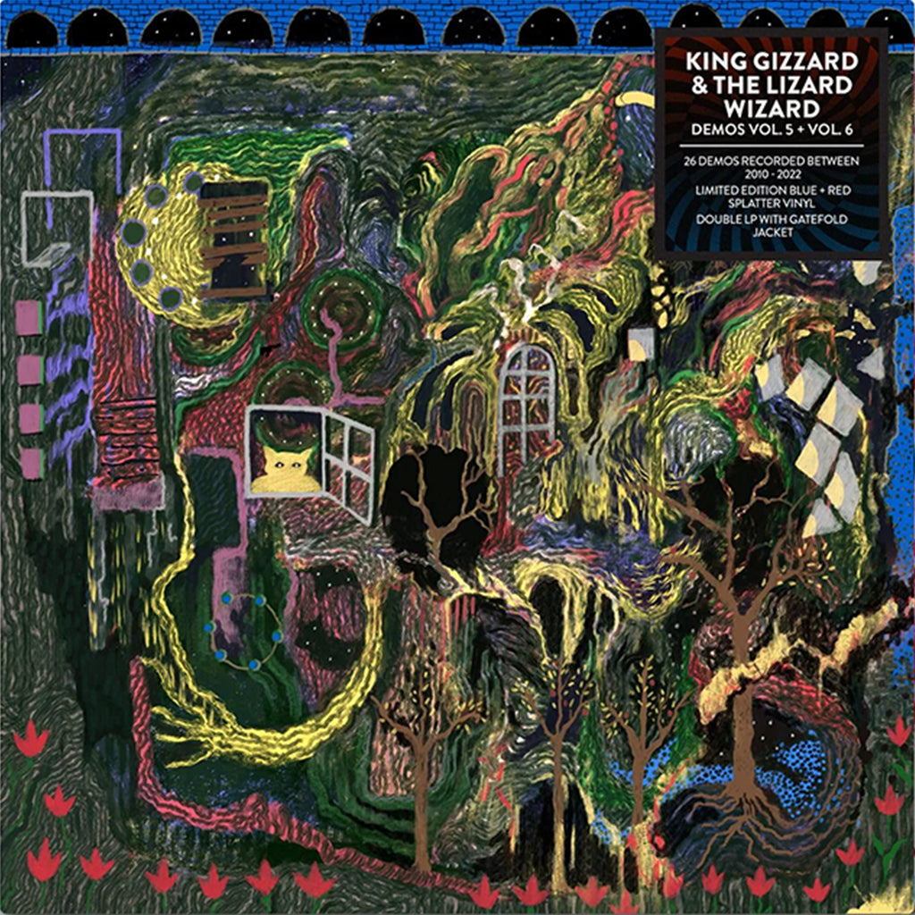 KING GIZZARD & THE LIZARD WIZARD - Demos Vol. 5 + Vol. 6 - 2LP - Red & Blue Splatter Vinyl