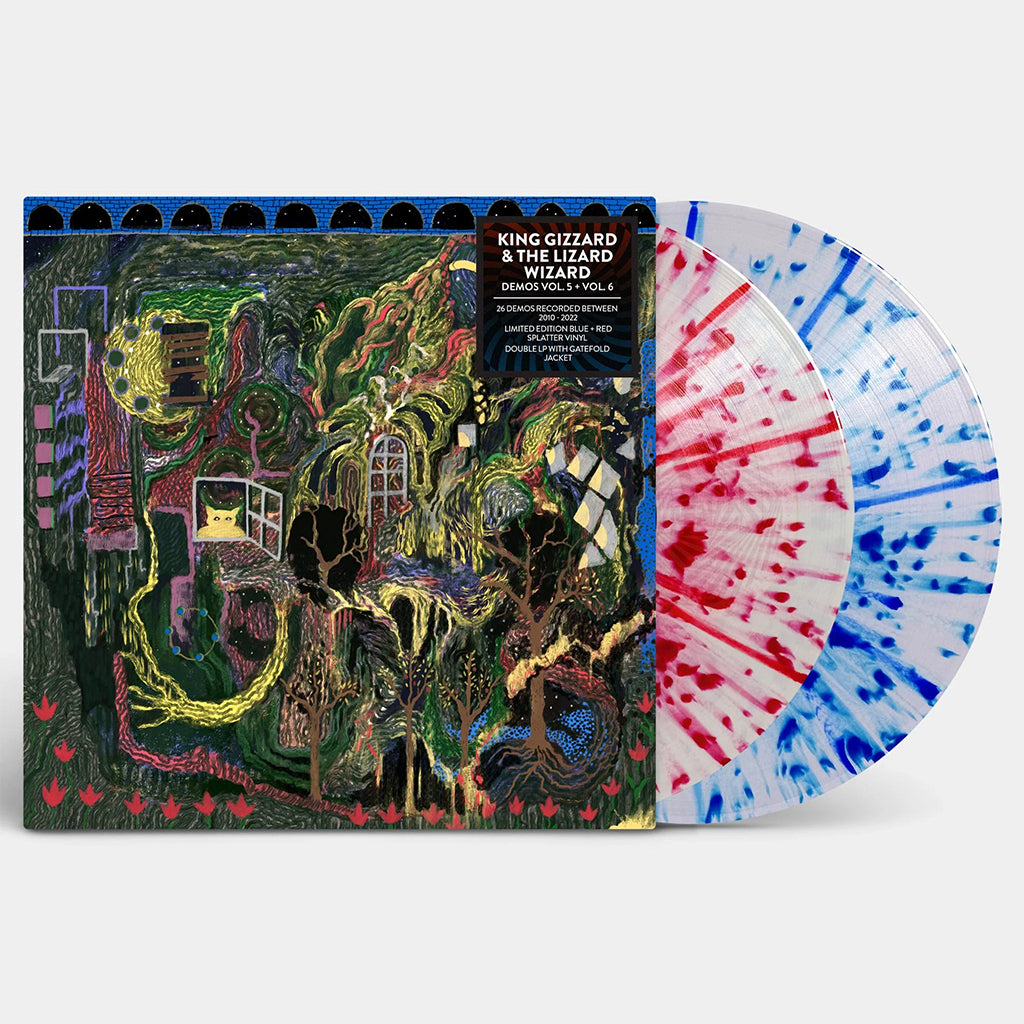 KING GIZZARD & THE LIZARD WIZARD - Demos Vol. 5 + Vol. 6 - 2LP - Red & Blue Splatter Vinyl