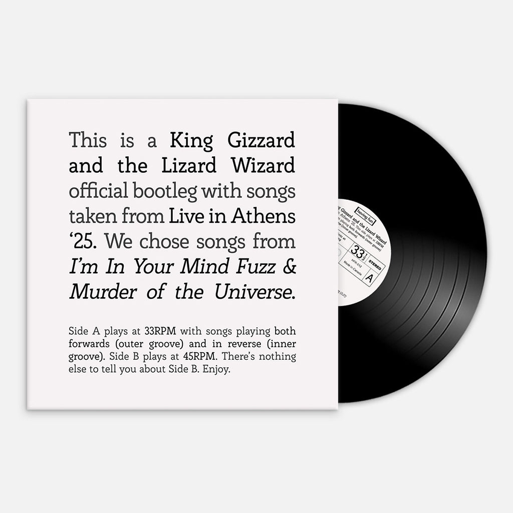 KING GIZZARD AND THE LIZARD WIZARD - Songs from I'm In Your Mind Fuzz and Murder Of The Universe Live in Athens '25 - LP - Vinyl [NOV 21]