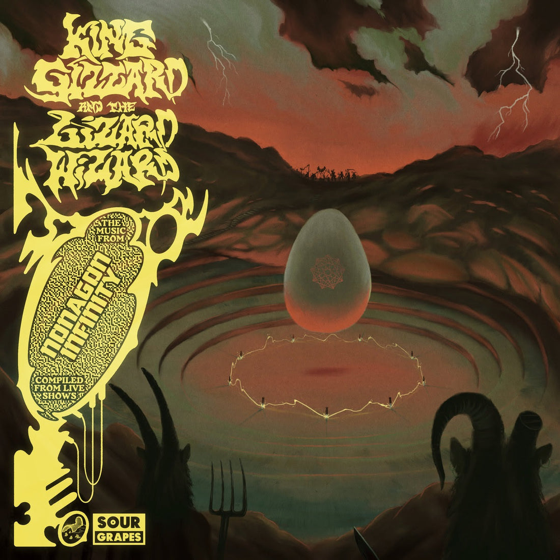 KING GIZZARD & THE LIZARD WIZARD - Nonagon Infinity Live (Sour Grapes Records Edition) - LP - Red Vinyl [DEC 12]