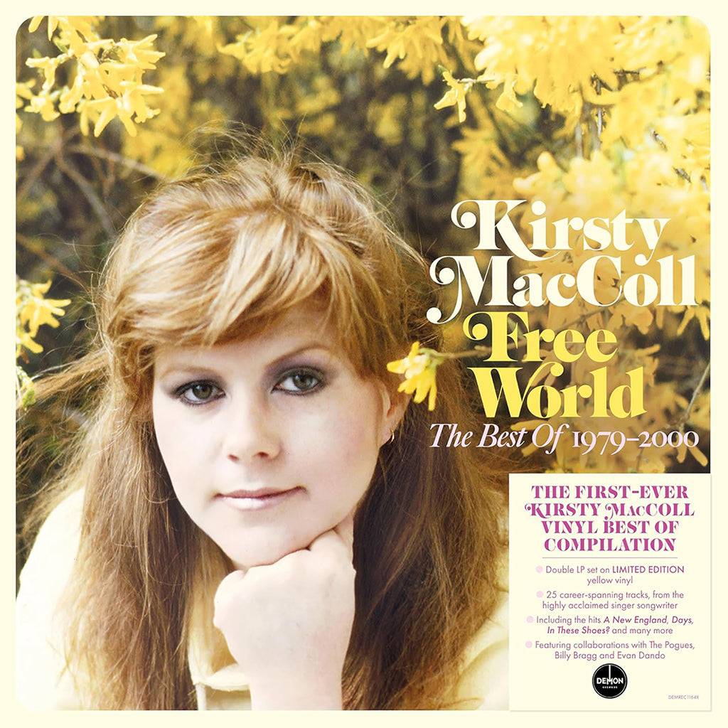 KIRSTY MACCOLL - Free World - The Best Of Kirsty MacColl 1979-2000 - 2LP - Yellow Vinyl