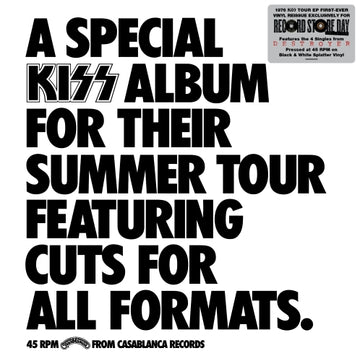 KISS - 1976 Special KISS Tour - 12" - Black & White Splatter Vinyl  [Record Store Day 2026]