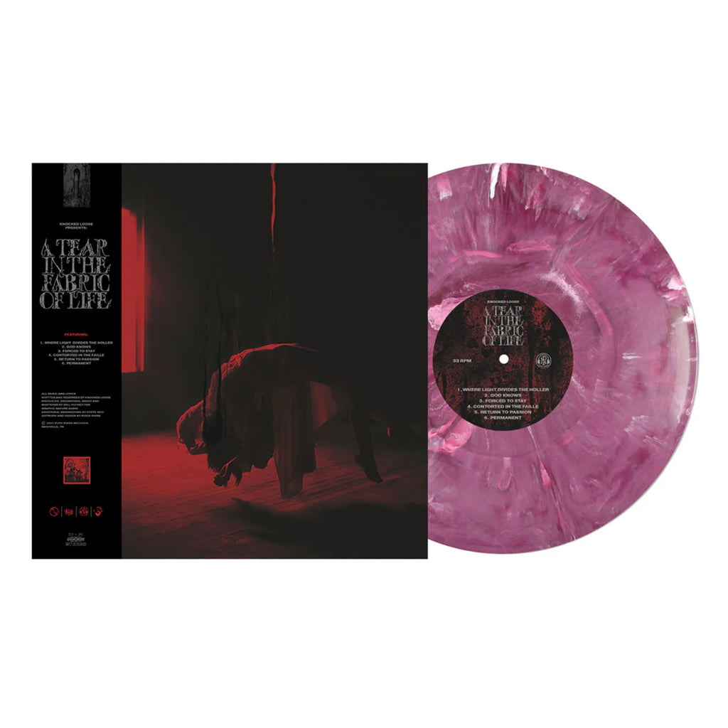 KNOCKED LOOSE - A Tear In The Fabric of Life (Repress w/ Etching) - 12'' EP - Merlot Deluxe Marble Vinyl [FEB 28]