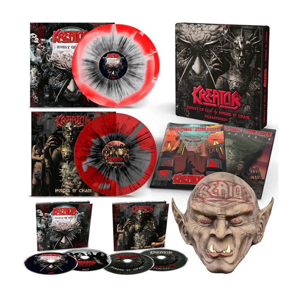 KREATOR - Enemy Of God/Hordes Of Chaos (Remastered) - 3LP (Colour Vinyl) / 4CD / Latex Mask / 2 Comics - Deluxe Box Set [MAY 24]
