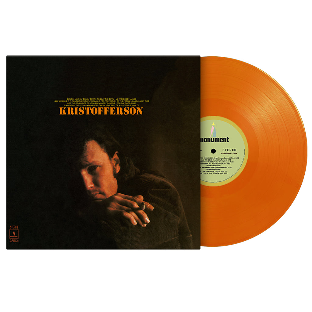 KRIS KRISTOFFERSON - Kristofferson (Reissue) - LP - Deluxe 180g Orange Colour Vinyl [JAN 16]