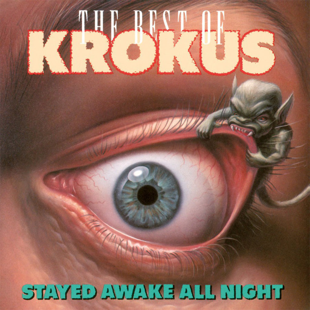 KROKUS - Stayed Awake All Night - The Best Of Krokus (2023 Reissue) - LP - 180g Translucent Green & White Marbled Vinyl