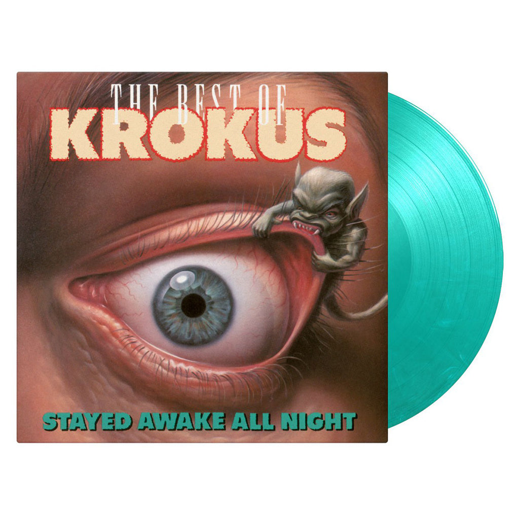 KROKUS - Stayed Awake All Night - The Best Of Krokus (2023 Reissue) - LP - 180g Translucent Green & White Marbled Vinyl
