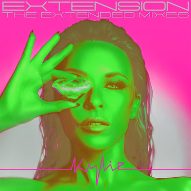 KYLIE MINOGUE - Extension (The Extended Mixes) - 2LP - Clear w/ Neon Pink & Green Splatter Vinyl