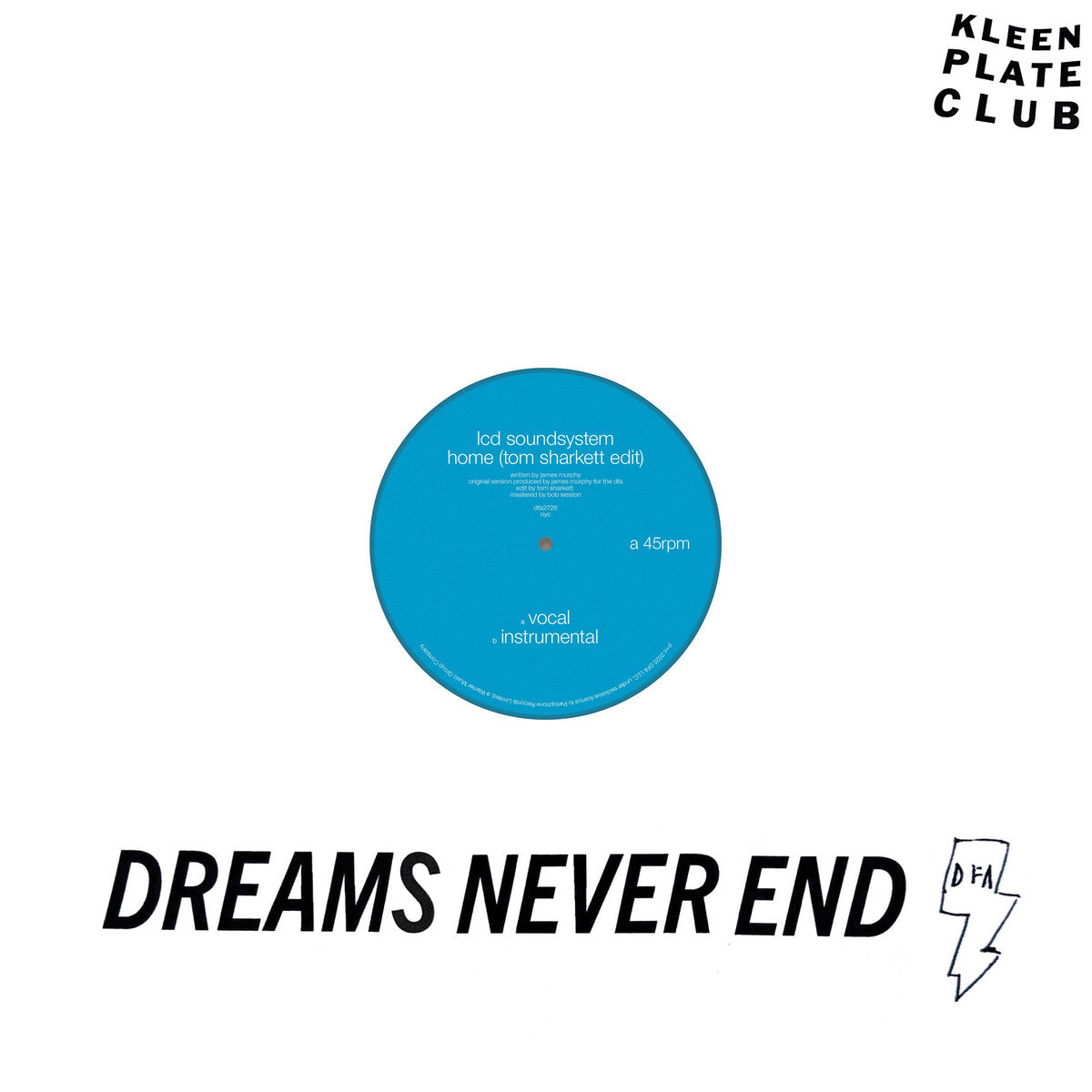 LCD SOUNDSYSTEM - Home (Tom Sharkett Edit) - 12" - Vinyl [SEP 26]