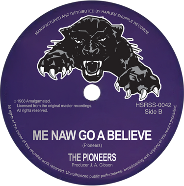The Pioneers - Don’t You Know / Me Naw Go A Believe