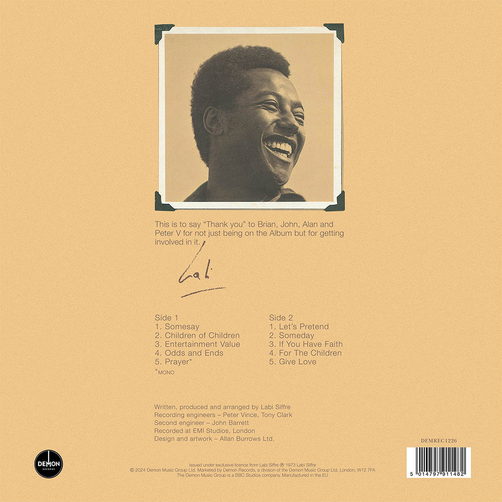LABI SIFFRE - For The Children (Half-Speed Master Edition) - LP - 180g Vinyl [APR 26]