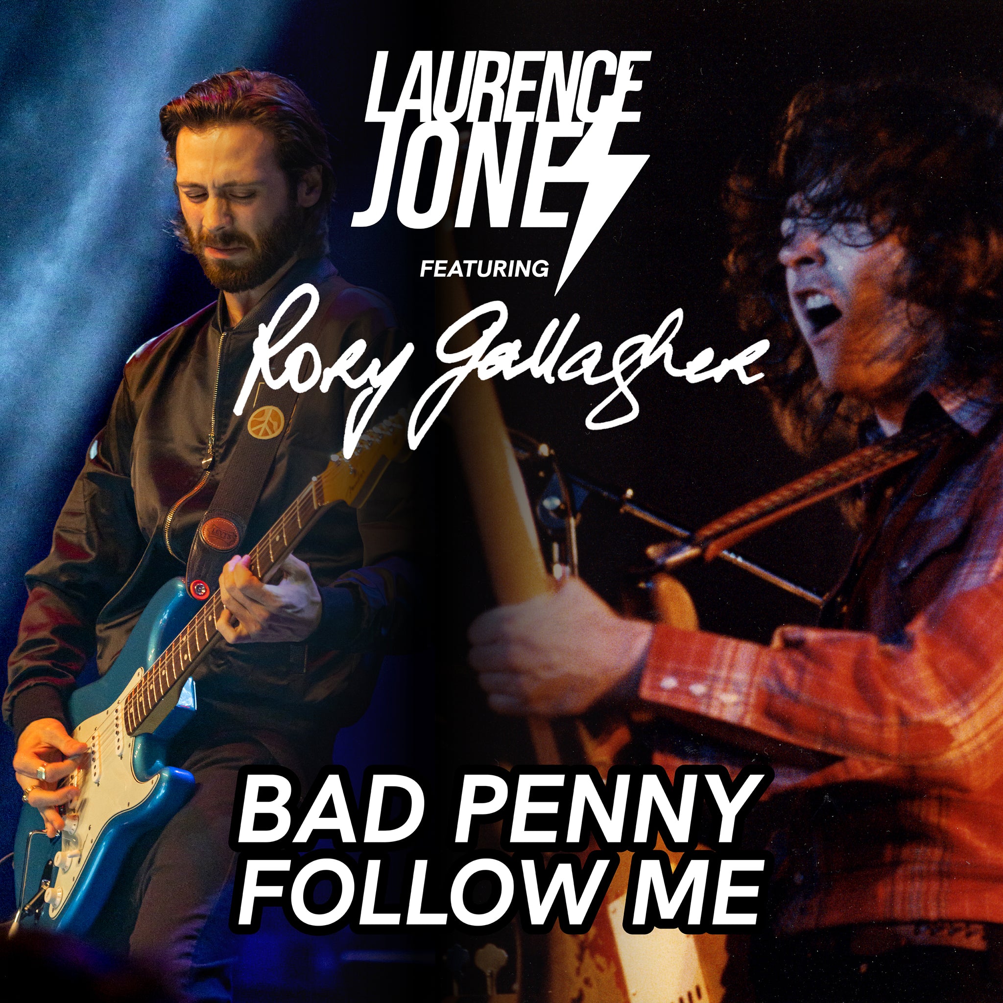 Laurence Jones Feat. Rory Gallagher - Laurence Jones Feat. Rory Gallagher - 12" Black Vinyl (Double A Side)  [Record Store Day 2025]