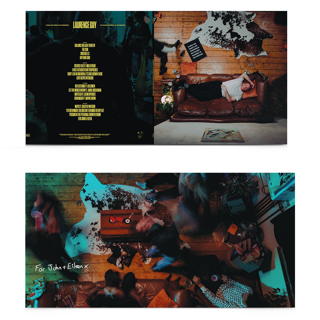 LAURENCE GUY - Living Like There's No Tomorrow, But Killing Yourself In The Process - 2LP - Clear Vinyl [JUL 7]