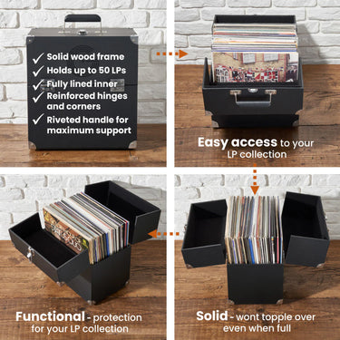 Legend - Vinyl Record Storage Case (Holds 50)