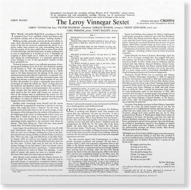 THE LEROY VINNEGAR SEXTET - Leroy Walks! (Acoustic Sound Series Edition) - LP - 180g Vinyl