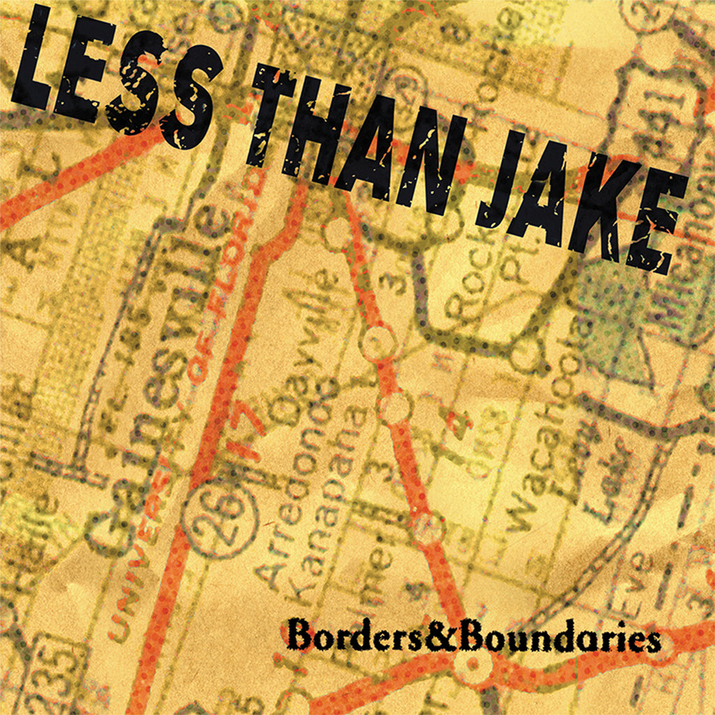 LESS THAN JAKE - Borders & Boundaries (25th Anniversary Expanded Edition) - 2LP - Transparent Yellow Vinyl [JAN 23]
