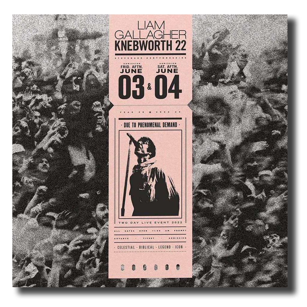 LIAM GALLAGHER - Knebworth 22 (Deluxe Edition w/ Wristband, Poster & Replica Ticket) - CD - Cigarette Box