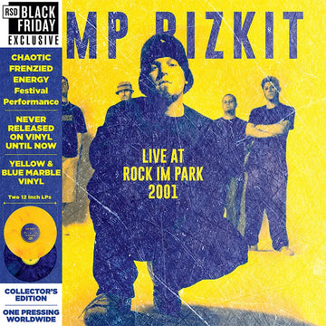 LIMP BIZKIT - Rock In The Park 2001 [Black Friday 2023] - 2LP - Deluxe Yellow & Blue Marble Vinyl [NOV 24]