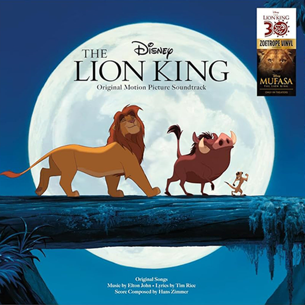 VARIOUS - The Lion King - Original Soundtrack (30th Anniversary Edition) - LP - Zoetrope Picture Disc Vinyl