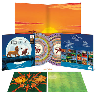 VARIOUS - The Lion King - Original Soundtrack (30th Anniversary Edition) - LP - Zoetrope Picture Disc Vinyl