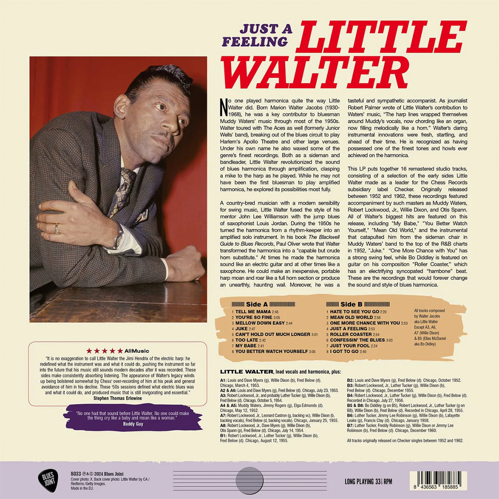 LITTLE WALTER - Just A Feeling - LP - 180g Vinyl [FEB 7]