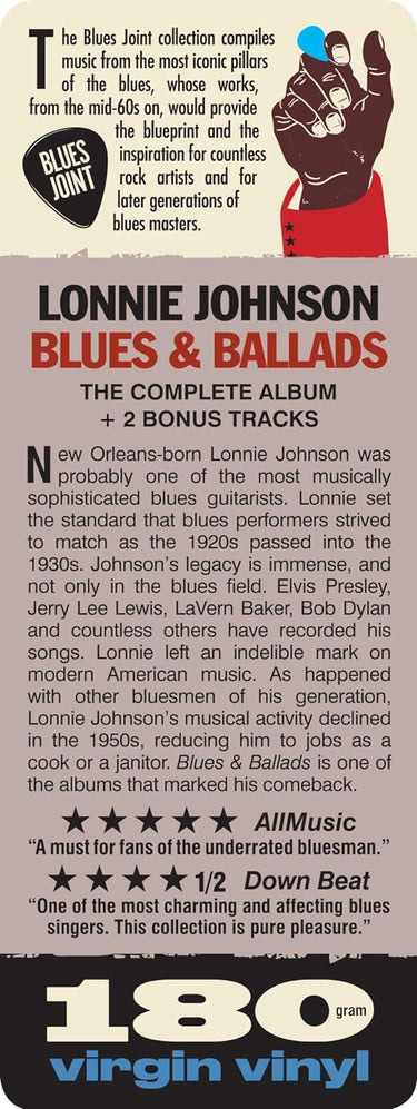 LONNIE JOHNSON - Blues & Ballads (2024 Reissue with 2 Bonus Tracks) - LP - 180g Vinyl