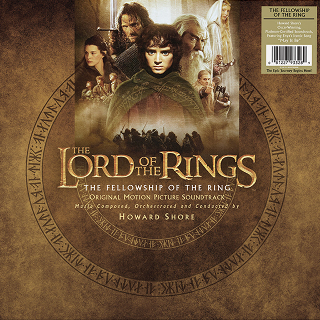 HOWARD SHORE - The Lord Of The Rings: The Fellowship Of The Ring (Original Soundtrack) - 2LP - 'Palantir Clear' Vinyl [OCT 3]