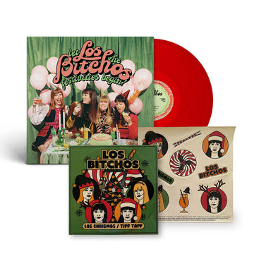 LOS BITCHOS - Let The Festivities Begin! (Los Chrismos Edition w/ Sticker Sheet) - LP - Red Vinyl + Bonus Flexi Picture Disc [DEC 8]