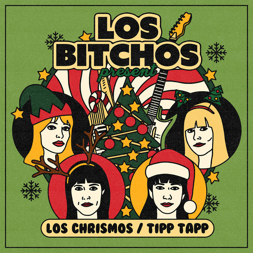LOS BITCHOS - Let The Festivities Begin! (Los Chrismos Edition w/ Sticker Sheet) - LP - Red Vinyl + Bonus Flexi Picture Disc [DEC 8]