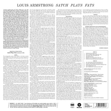 LOUIS ARMSTRONG - Satch Plays Fats (Waxtime Reissue w/ 2 Bonus tracks) - LP - 180g Vinyl [JAN 16]