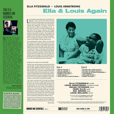 LOUIS ARMSTRONG & ELLA FITZGERALD - Ella & Louis Again (Number One Essentials Reissue) - LP - 180g Vinyl [JAN 24]