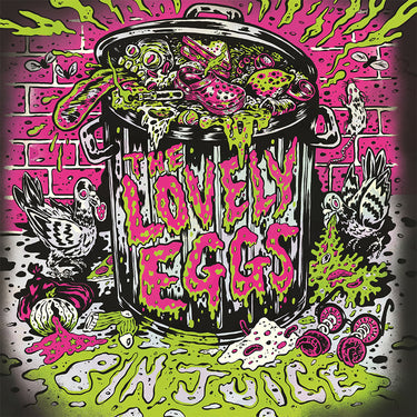 THE LOVELY EGGS - Bin Juice - LP - Neon Toxic Slime Green Vinyl