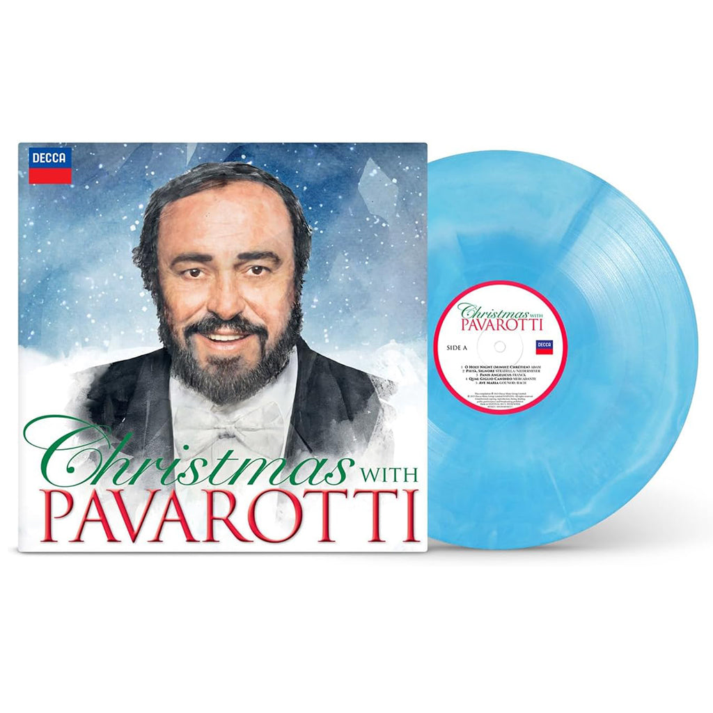 LUCIANO PAVAROTTI - Christmas With Pavarotti (2023 Reissue) - LP - Blue and White Marbled Vinyl