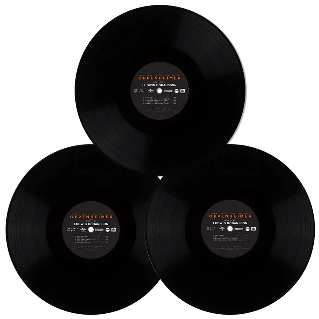 LUDWIG GÖRANSSON - A Film By Christopher Nolan: Oppenheimer - Original Motion Picture Soundtrack (Repress) - 3LP - Black Vinyl