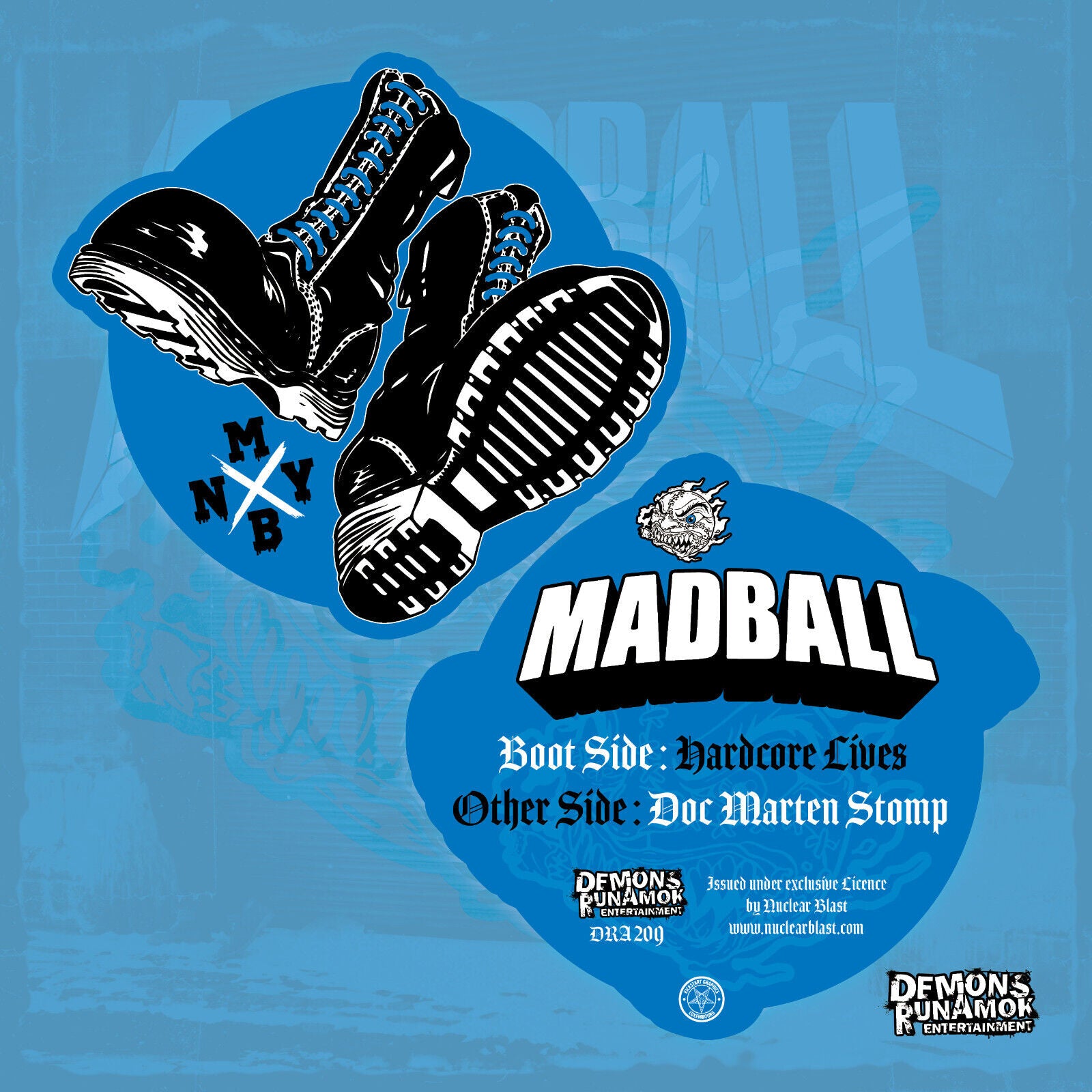 MADBALL - Hardcore Lives / Doc Marten Stomp - 12" - Shaped Picture Disc Vinyl [OCT 13]