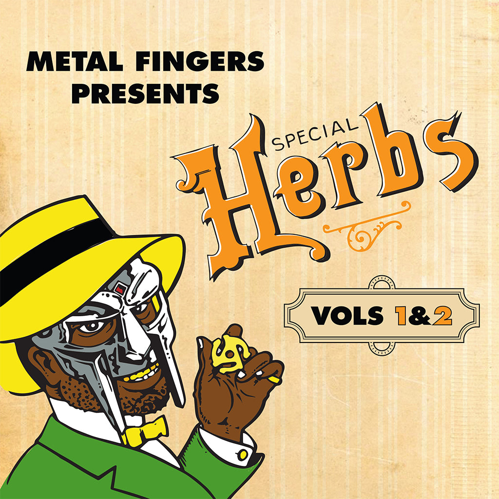 MF DOOM - Metal Fingers Presents: Special Herbs Vol. 1 & 2 (Repress) - 2LP - Mustard Yellow Vinyl [SEP 5]