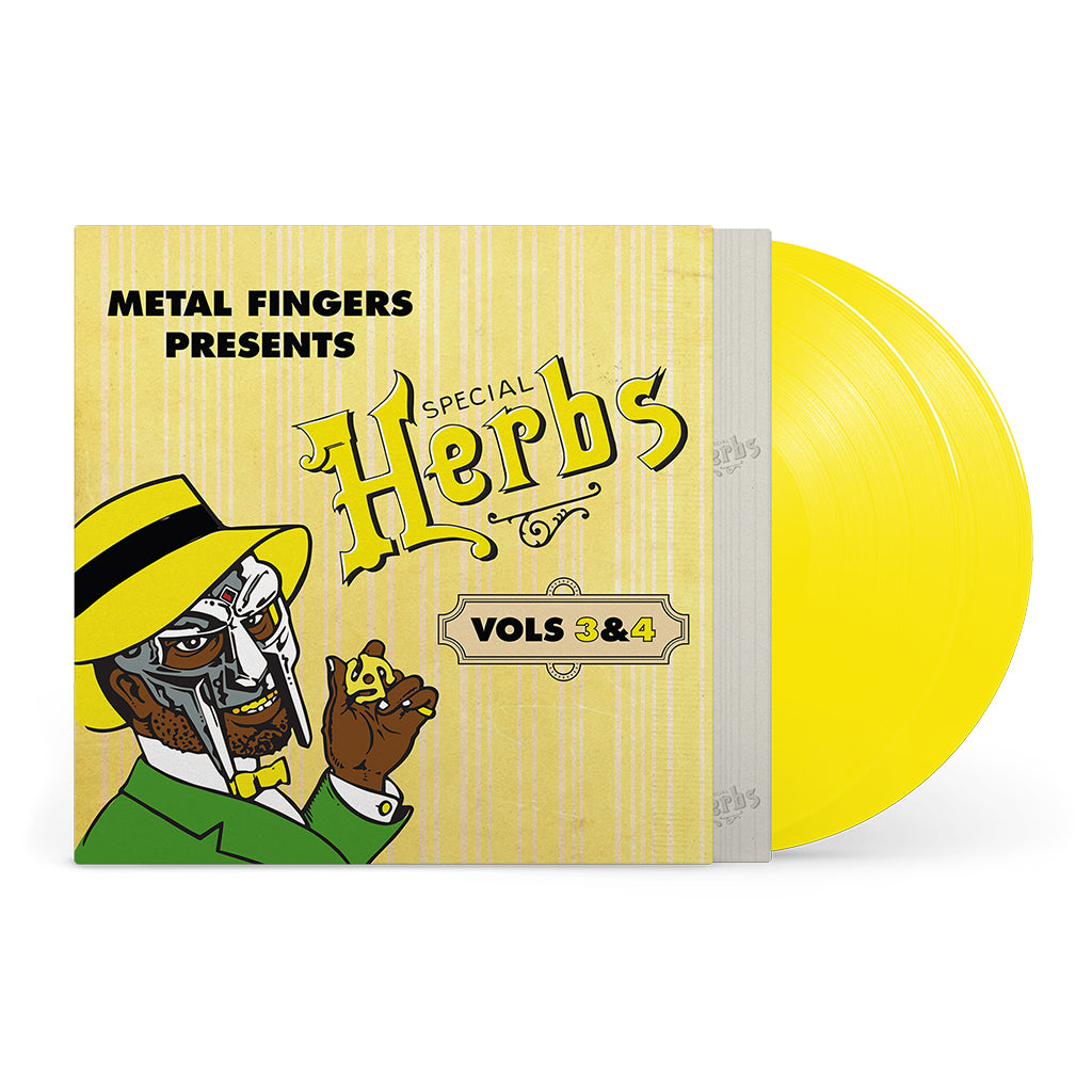 MF DOOM - Metal Fingers Presents: Special Herbs Vol. 3 & 4 (Repress) - 2LP - Lemon Yellow Vinyl [SEP 5]