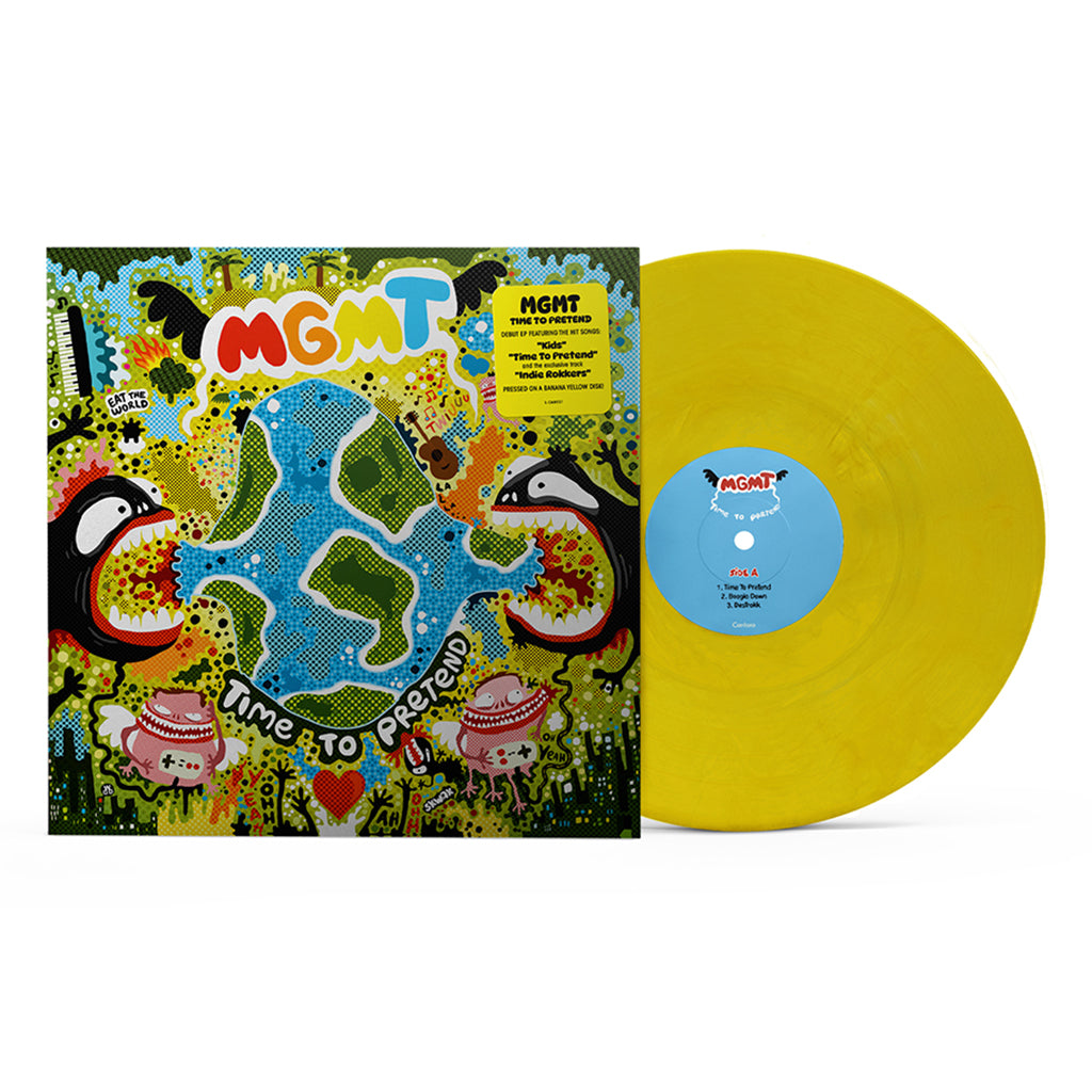 MGMT - Time To Pretend (20th Anniversary Edition) - 12'' EP - 'Banana Yellow' Colour Vinyl [OCT 10]