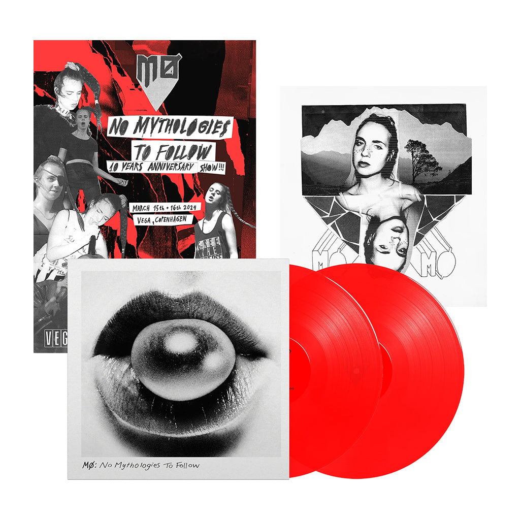 MØ - No Mythologies To Follow (10th Anniversary Edition with Poster and Art Print) - 2LP - Transparent Red Vinyl