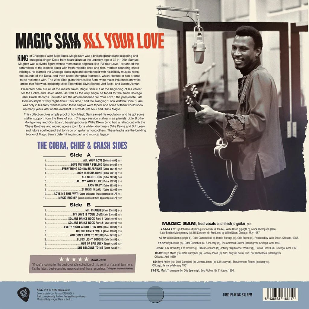 MAGIC SAM - All Your Love (The Cobra, Chief and Crash Sides 1957-1966) - LP - 180g Vinyl