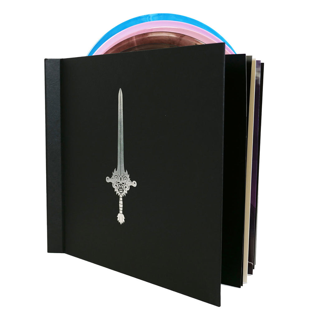 MAGIC SWORD - Omnibus - 5LP (w/ 40 Page Graphic Novel) - Deluxe Multi-Coloured Vinyl Set in Embossed Faux Leather Hardcover Book