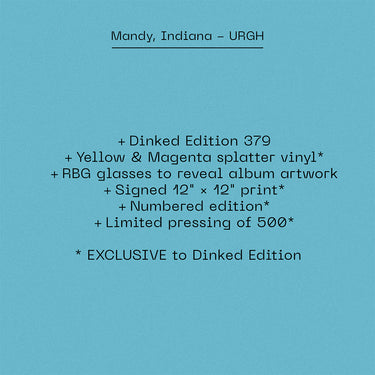 MANDY, INDIANA - URGH - LP - Vinyl - Dinked Edition 379 [FEB 6]