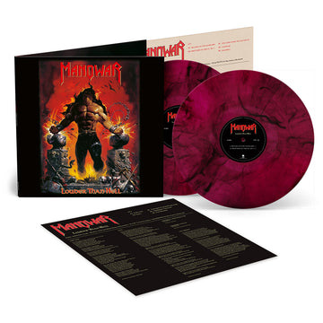 MANOWAR - Louder Than Hell (Reissue) - 2LP - Red and Black Marble Vinyl [OCT 17]