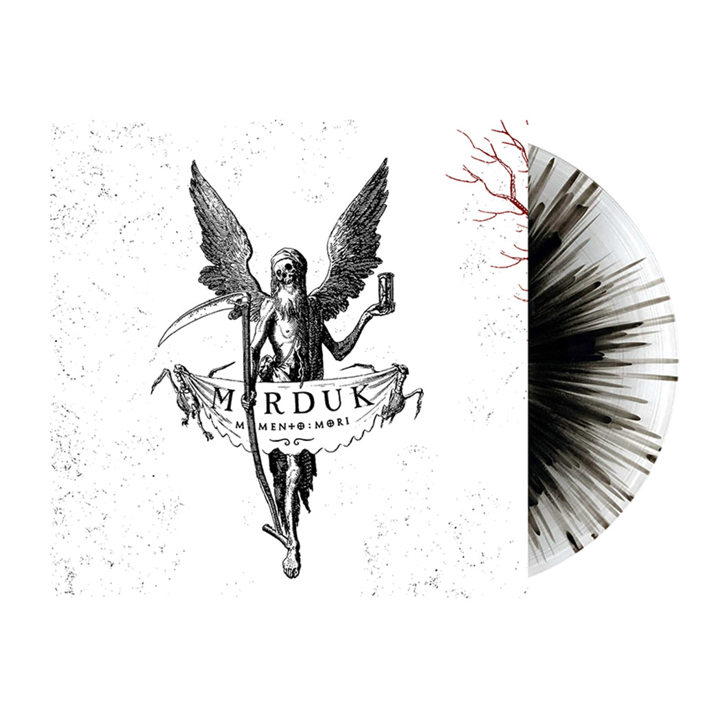 MARDUK - Memento Mori (w/ Booklet, Art print & Poster) - LP - Deluxe Ultra Clear w/ Black Splatter Vinyl [SEP 1]