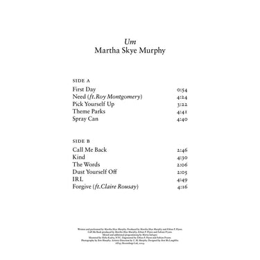 MARTHA SKYE MURPHY - Um - LP - Vinyl